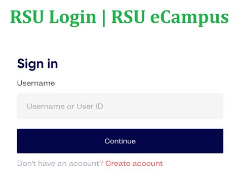 rsu ecampus login.